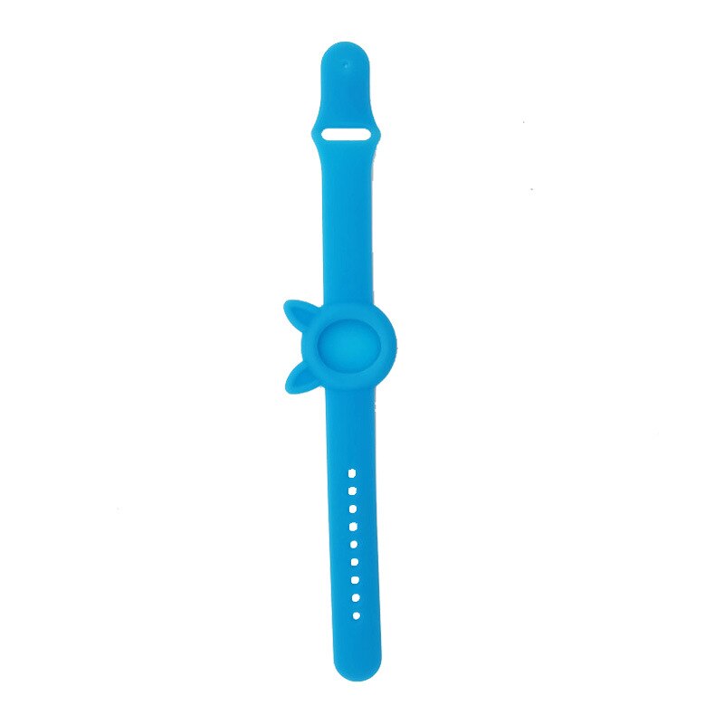 Voor Apple Airtags Kinderen Pols Bandjes Siliconen Case Air Tag Accessoires Protector Tracker Beschermhoes Voor Airtag Horlogeband: Blue New