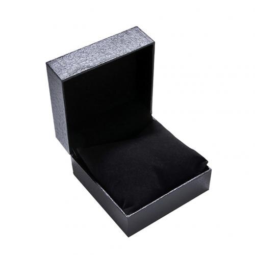 Square Bracelet Watch Jewelry Display Case Storage Box Holder Organizer: Black  Black