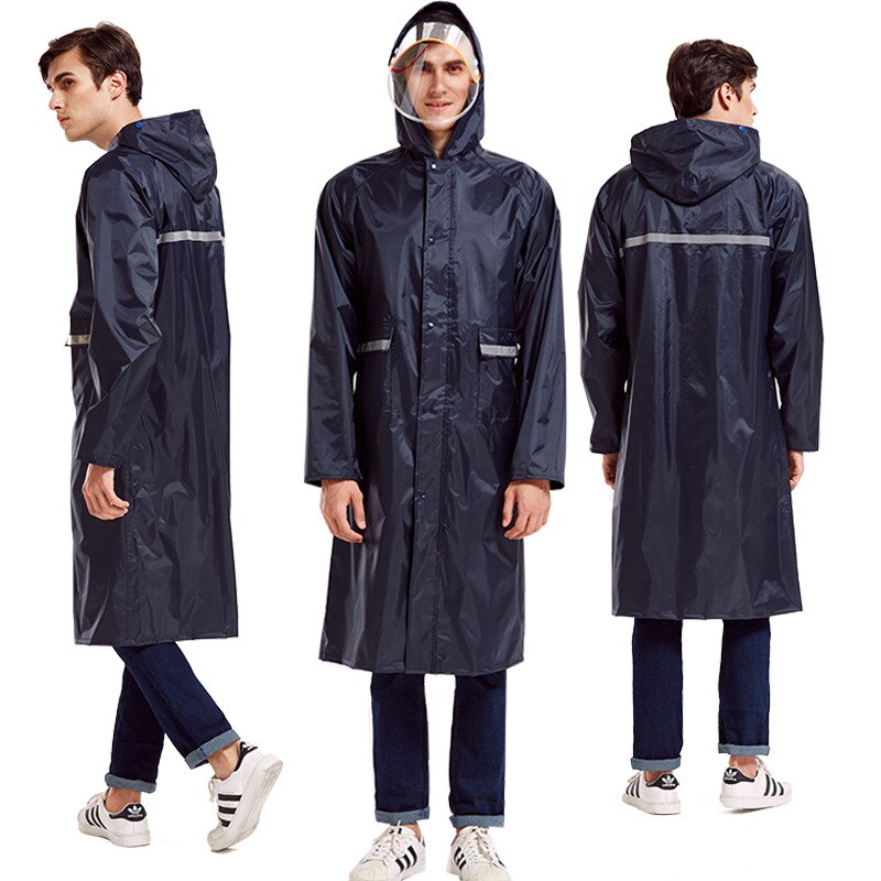 Chubasquero Impermeable de estilo Oxford largo grueso para mujer y hombre impermeables para exteriores impermeables de motocicleta de