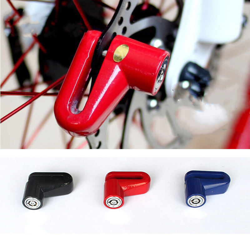 ciężki obowiązek skutera skuter hamulec tarczowy blokada wirnika zabezpieczenia przed kradzieżą akcesoria motocyklowe ochrona przed kradzieżą: czerwony