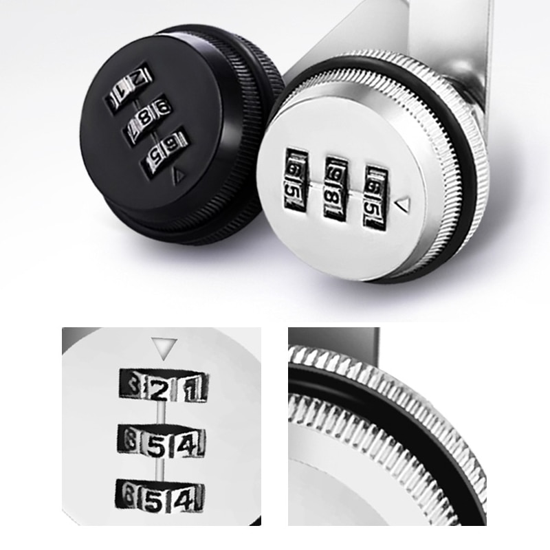 20-30mm 3 Digit Combination Password Box Lock Smart Cam Code Lock Zinc Alloy For Mailbox Cabinet Door Security Hardware