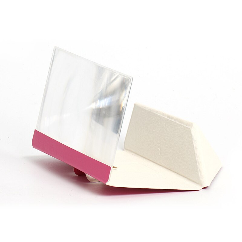 Universal- Vergrößert Bildschirm 3D HD Glas Lupe Klapp Tragbare Halterung ABS Schreibtisch Telefon Bildschirm Stehen Für praktisch: 4