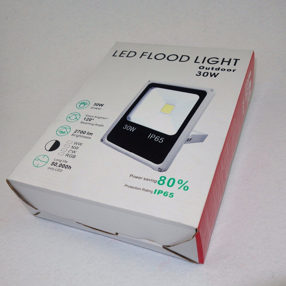 DC36V input 30W high power led WS2811 controlled RGB flood light;addressable;IP65;RGB full color