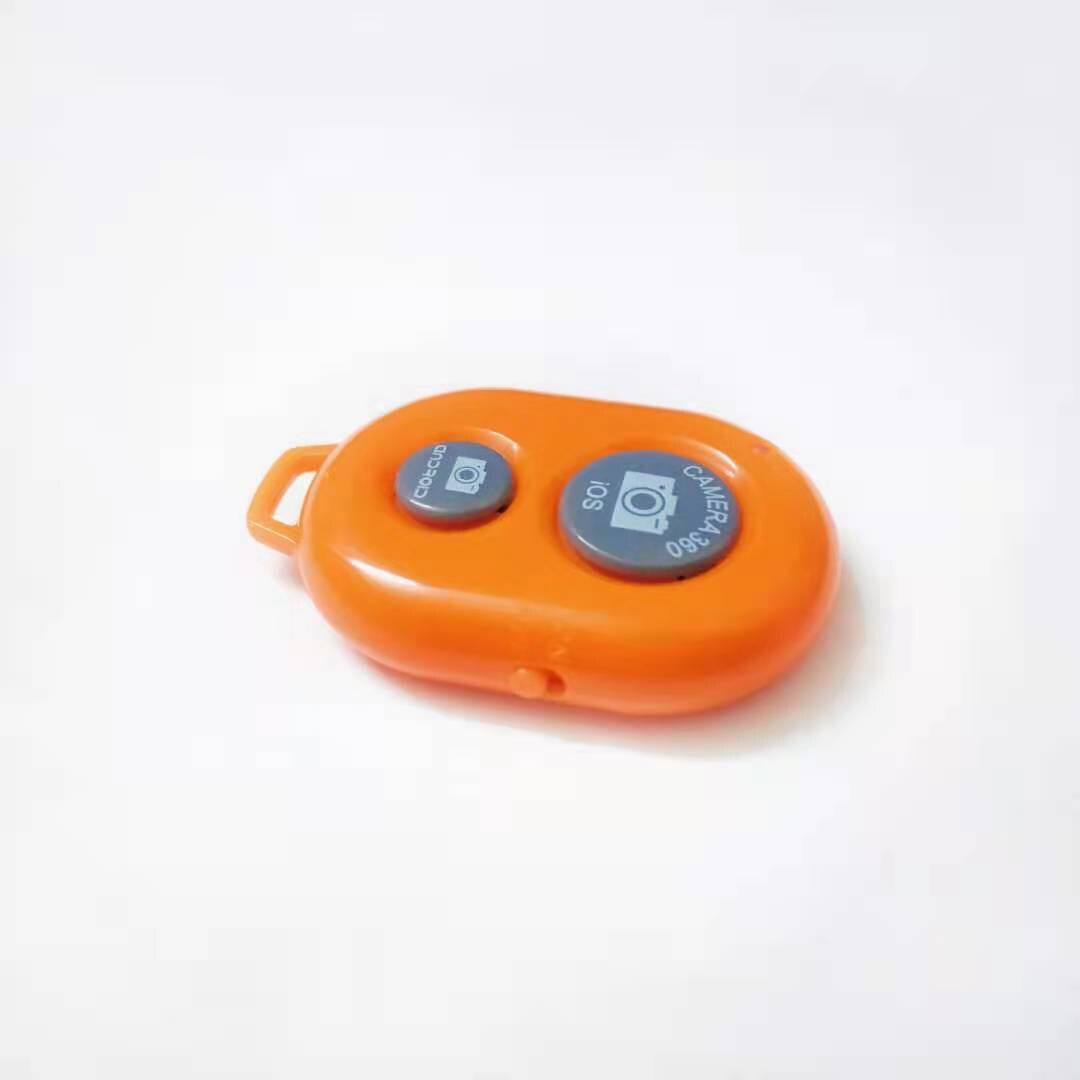 Multicolor Portable Bluetooth-compatible Remote Control Button Wireless Controller Self Timer For IOS Android Shutter Controller: Orange