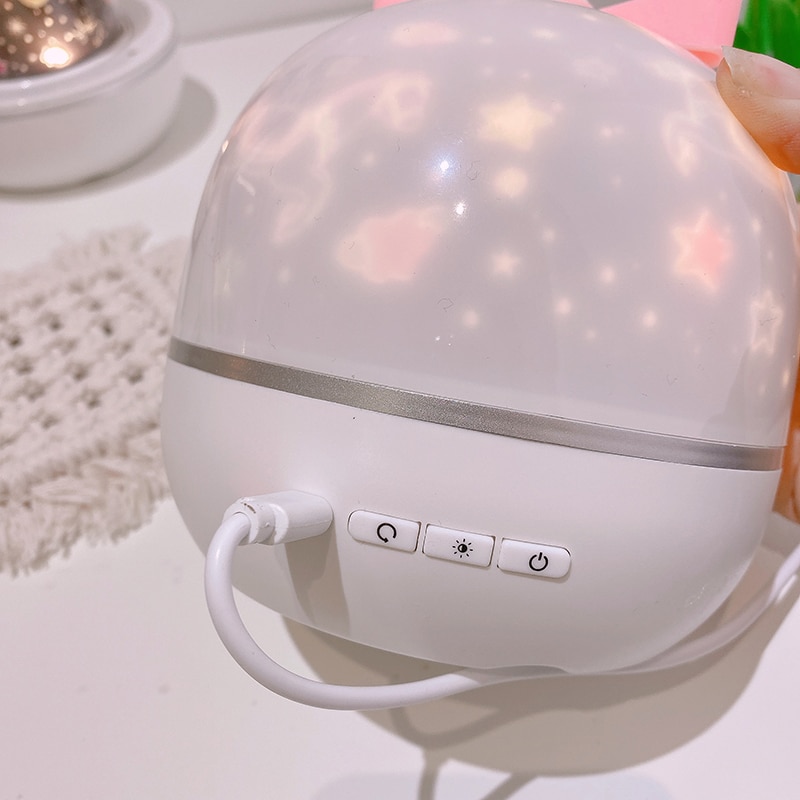 LED Rotating Music Projector Starry Night Light Romantic Projection Light Led Rainbow Starlight Sky Romantic Light Novel