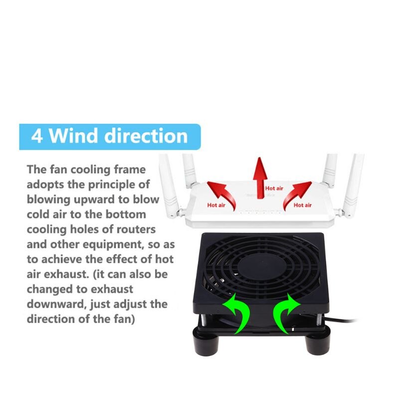 9Cm/12Cm Koelventilator Dc 5V Usb Voeding Stille Ventilator Voor Router Tv Set-top Box
