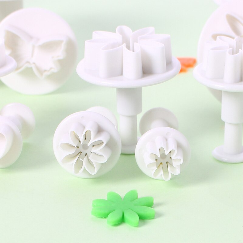 De 33 st sockerkaka dekorationsverktyg blomset kolvskärare fondant kaka kaka verktyg tårtform baktillbehör