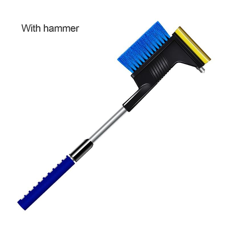 3in1 Auto Voorruit Ijskrabber Glas Sneeuw Borstel Uitschuifbare Rvs Sneeuw Remover Cleaner Auto Borstel Met Veiligheid Hamer: 04