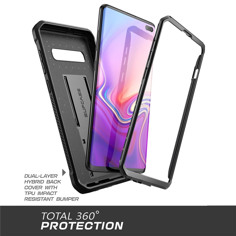 SUPCASE For Samsung Galaxy S10 Plus Case 6.4" UB Pro Full-Body Rugged Holster Kickstand Cover WITHOUT Built-in Screen Protector