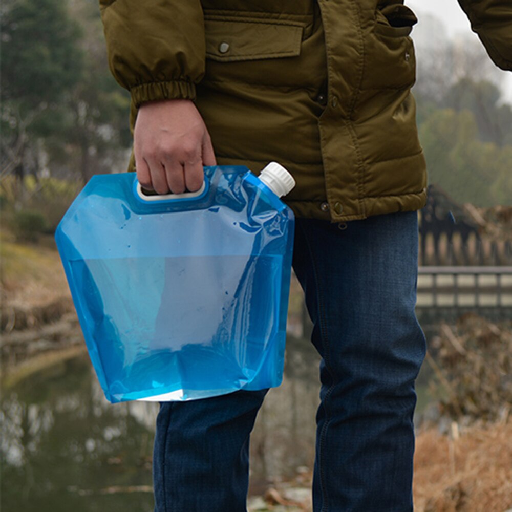 5L / 10L Collapsible Water Container Water Storage Jug Bag for Outdoor Camping Hiking Emergency Survival Camping Equipment