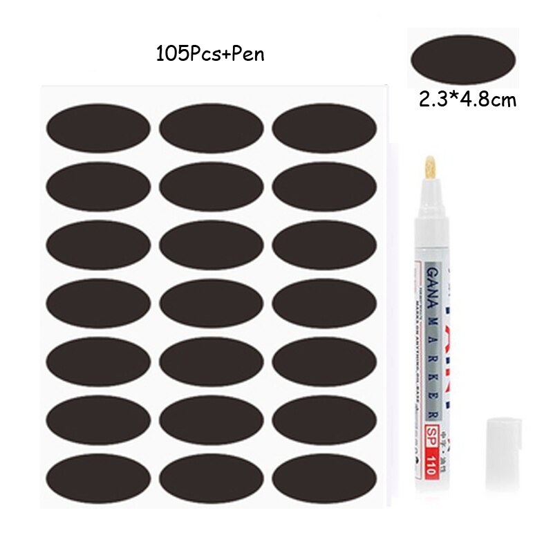 Hurtownia słoik kuchenny etykieta samoprzylepna butelka na przyprawy etykieta tablica schowek etykieta tablica tagi naklejka naklejka robić zrobienia w domu dekoracja: C