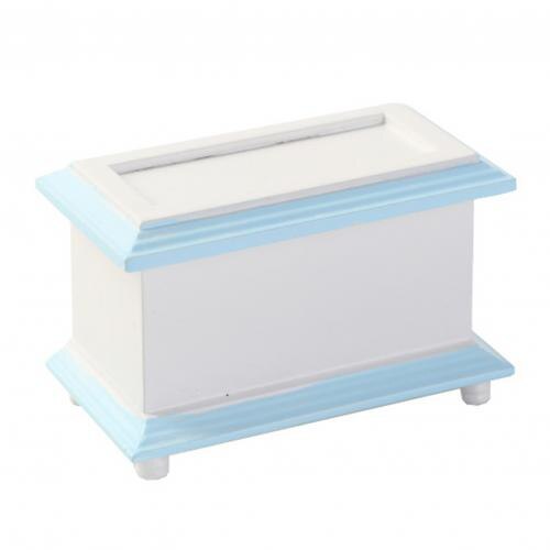 1:12 Dollhouse Diy Miniatuur Mini Simulatie Meubels Decor Speelgoed Box Container Kids Educatief Speelgoed Voor Kinderen: Blauw