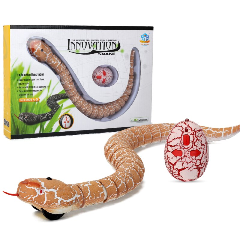 Cat Toy Pet Remote Control Snake Crawl Toy Funny Cat Interactive Toy Emulation Cobra Electric Toys USB Charging Dog Supplies: Orange