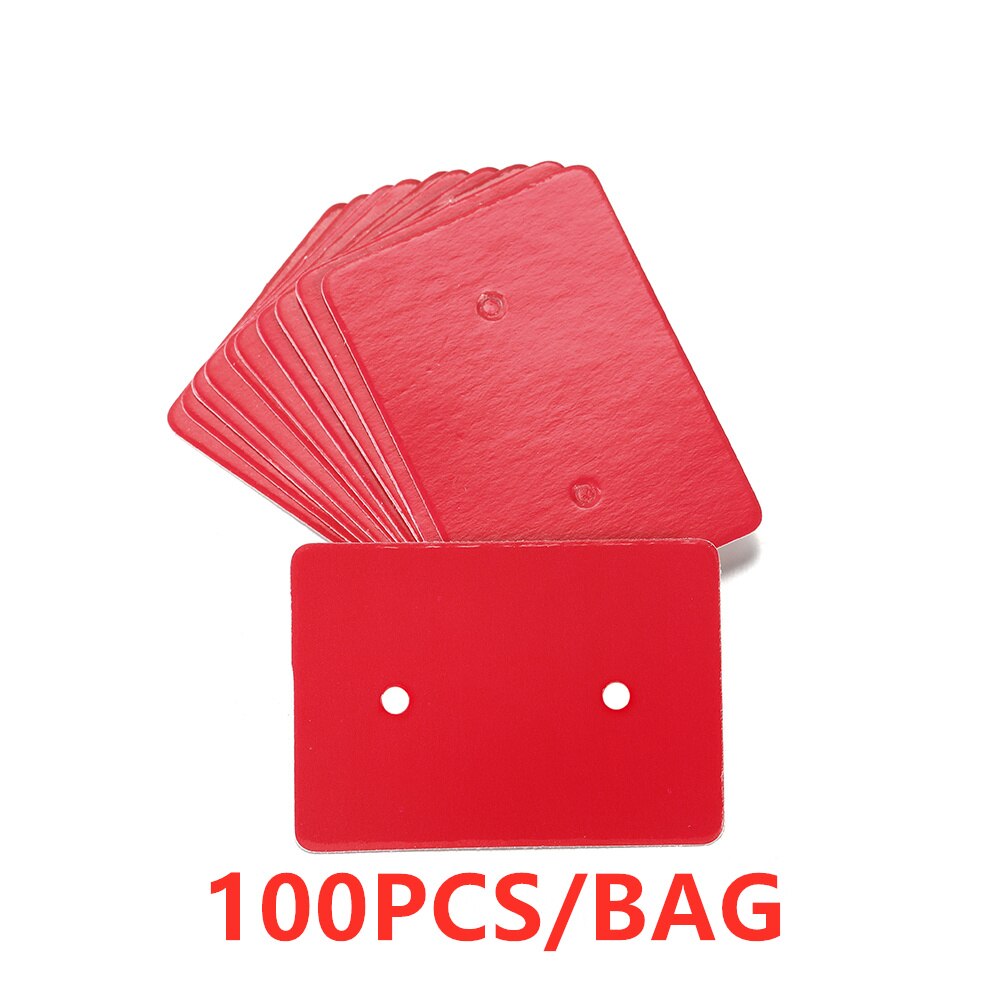 100Pcs/Lot Earrings Display Cards Cardboard Earring Packaging Hang Tag Card Ear Studs Paper Card for Jewelry Accessories: 19