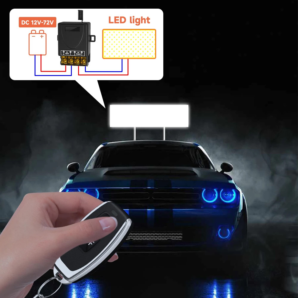 Cerhot interrupteur sans fil télécommande 30A 12V 24V 48V 72V voiture moto Circuit Modification équipement lumières interrupteur pompe à eau