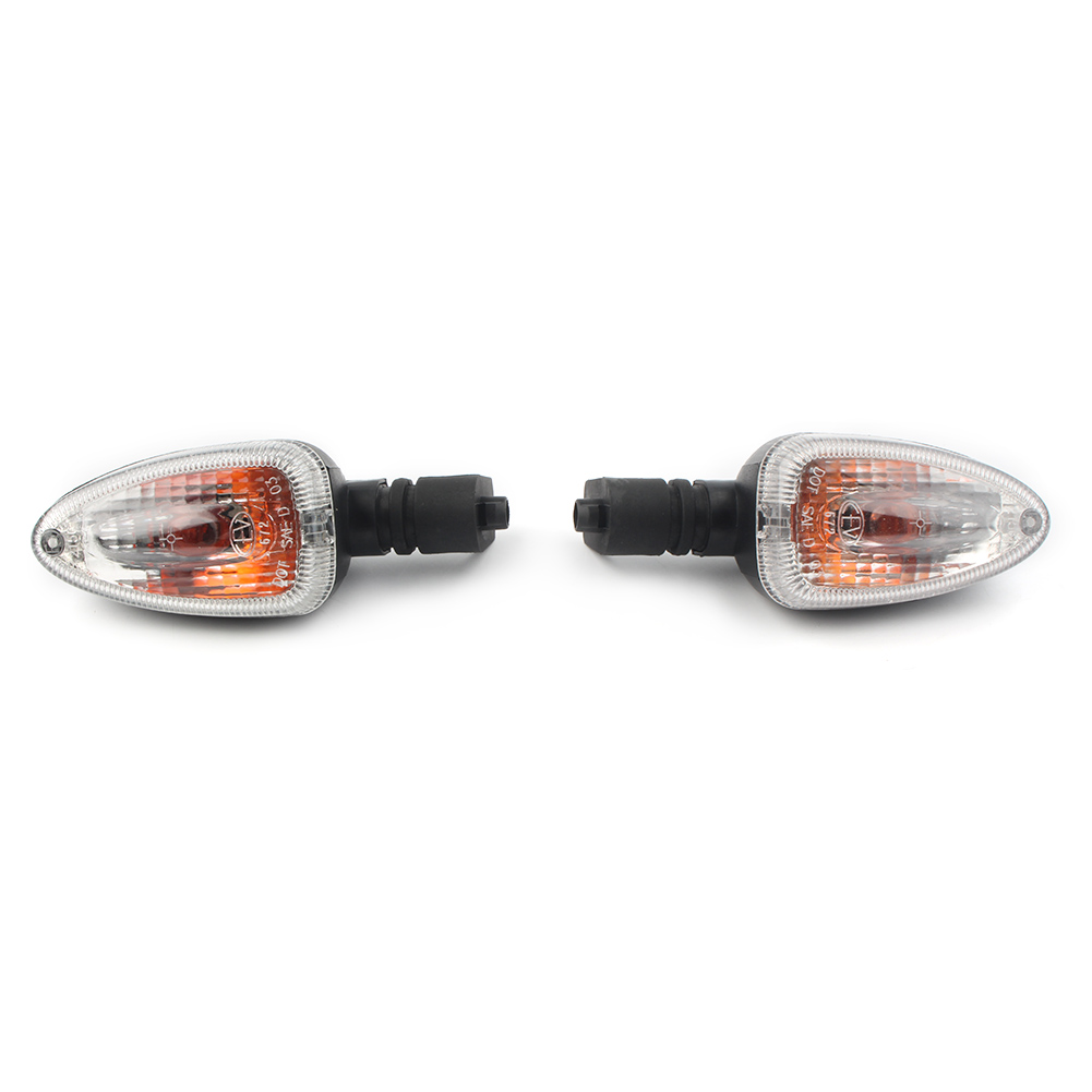 Intermitentes para motocicleta BMW, luces intermitentes transparentes para modelos F800ST, R1200GS, F650GS, F800GS, F800R, F800S, K1300R, HP2, Enduro y Megamoto: Transparente