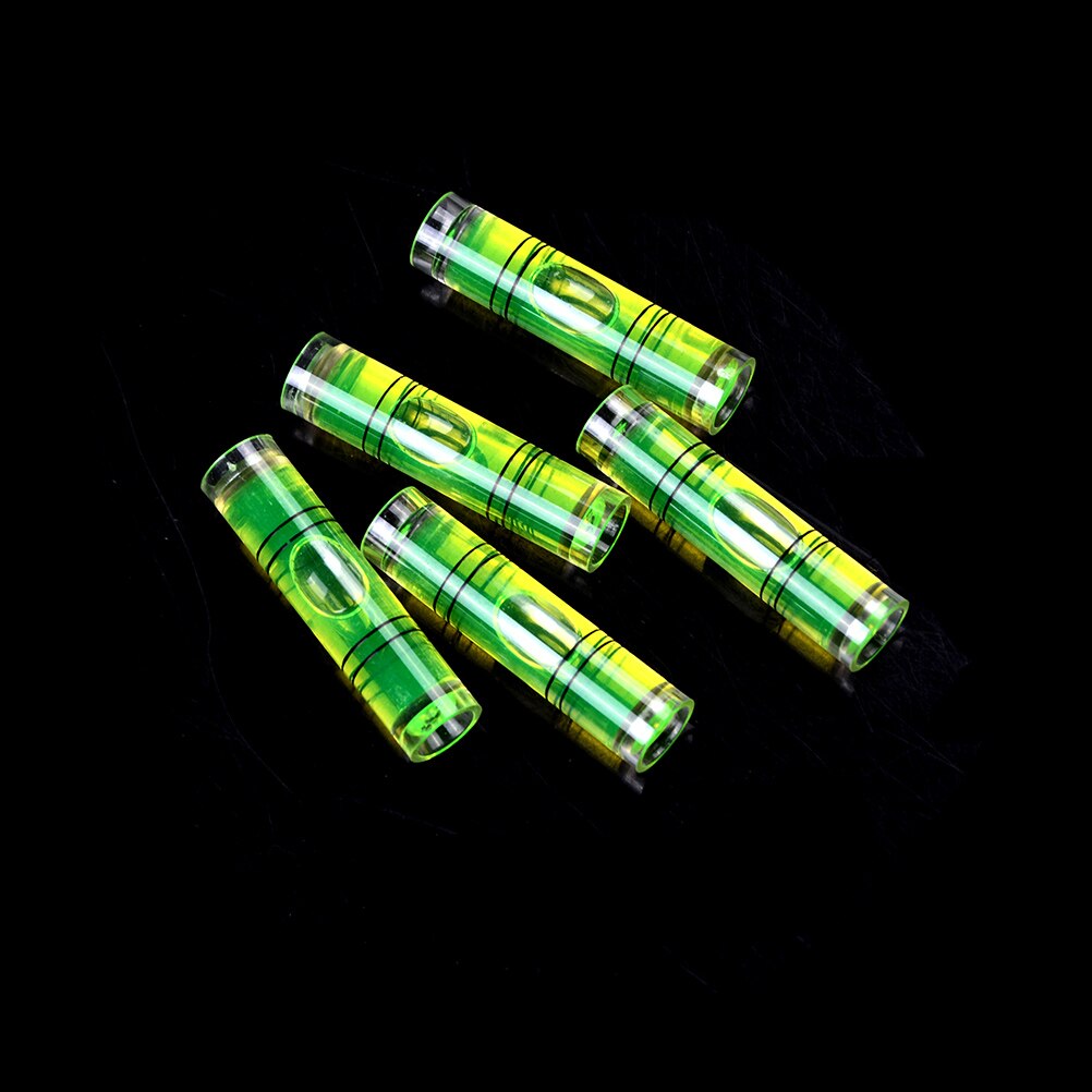 5Pcs/Lot 9.5*40mm DIY Mini Bubble Level Spirit Level High Accuracy Inclinometer Liquid Level Indicator For Compass