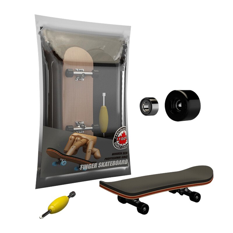 1 Set Holz Griffbrett Skateboard Kinder Deck Sport Spiel Ahorn Neuheit Finger Spielzeug für Erwachsene Kinder 6 Farben Neue: a5