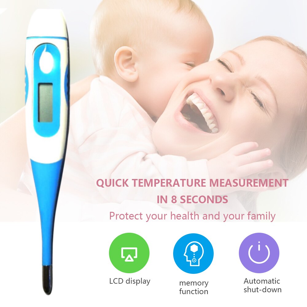 Termometer infrarødt digitalt berøringsfrit infrarødt termometer lcd baggrundslys termometro infravermelho: G296570