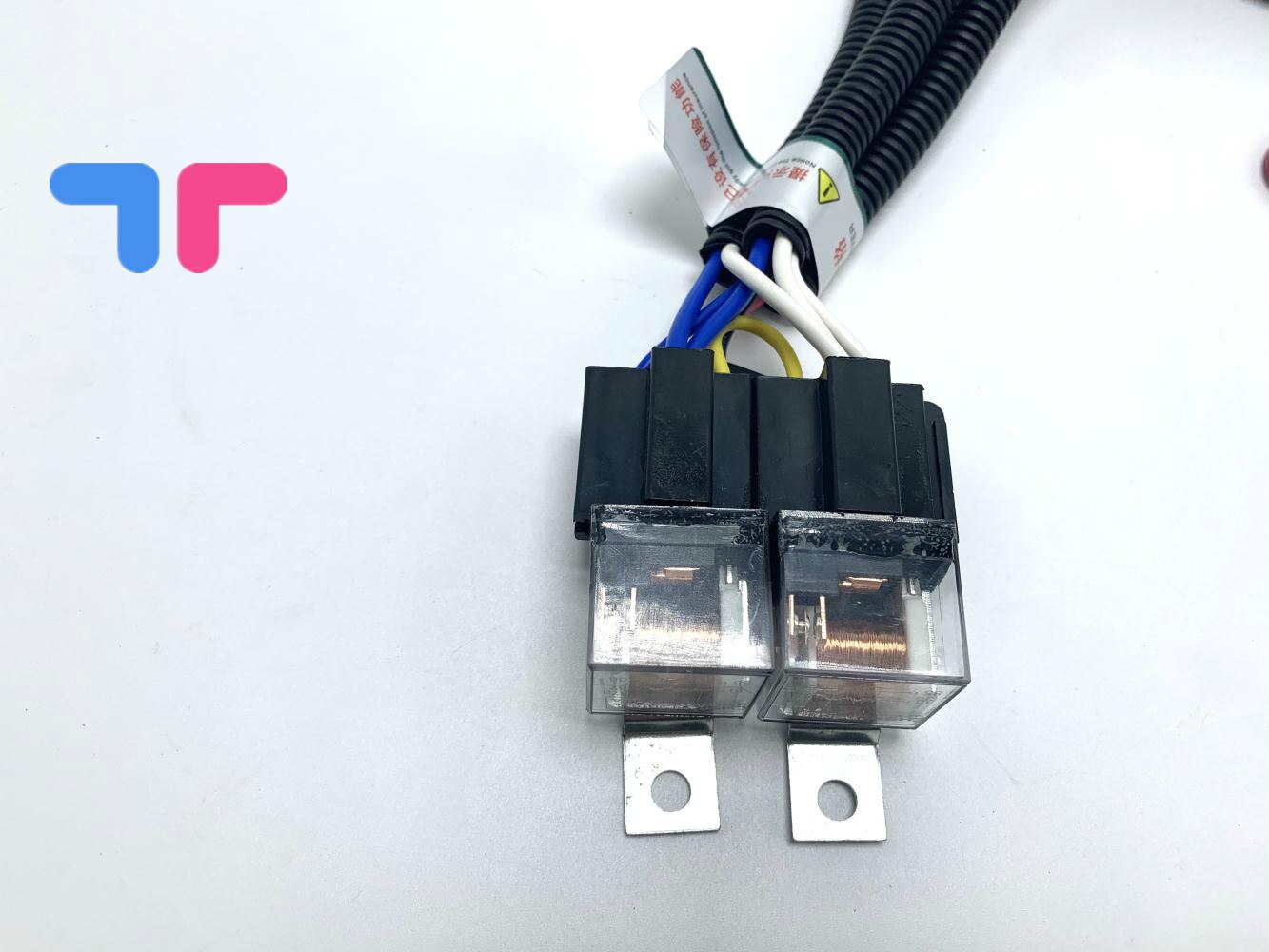 12V / 24V H4 Headlight Fix Dim Light Relay Wiring Harness System 2 Headlamp Light Bulb