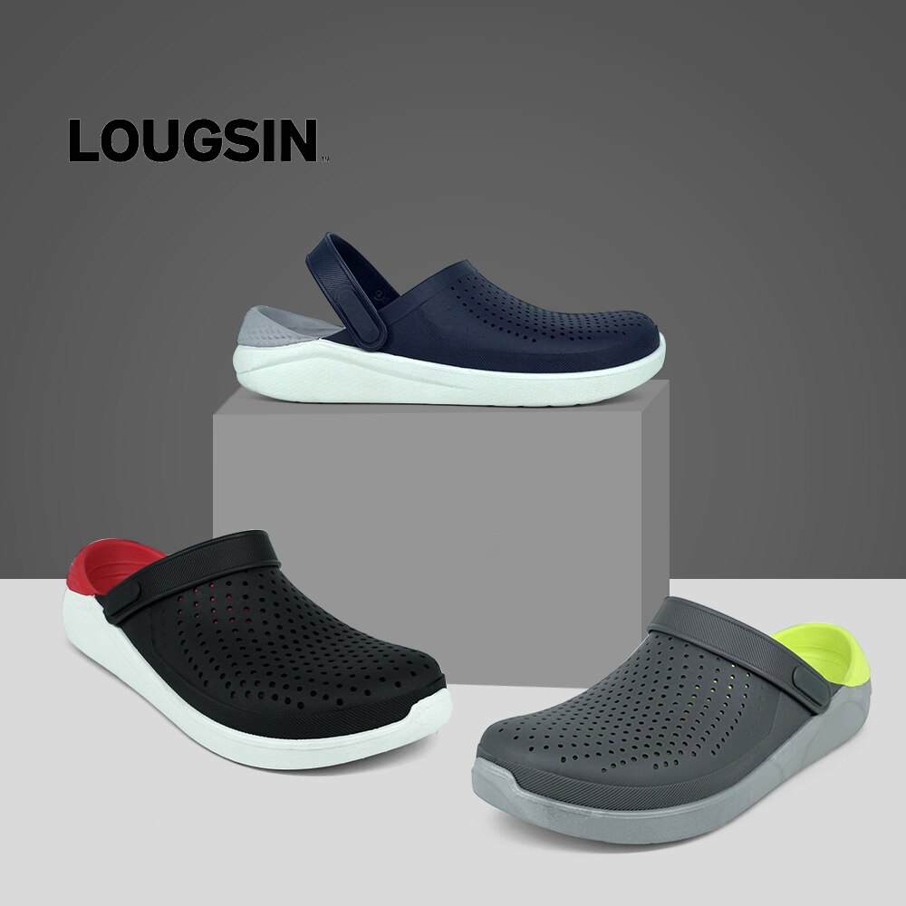 2022 neue Sandalen Männer Clogs Hausschuhe Weichen Boden Strand Sandalen Männer Clog Sandalen Atmungsaktivem Ankle-Wrap EVA