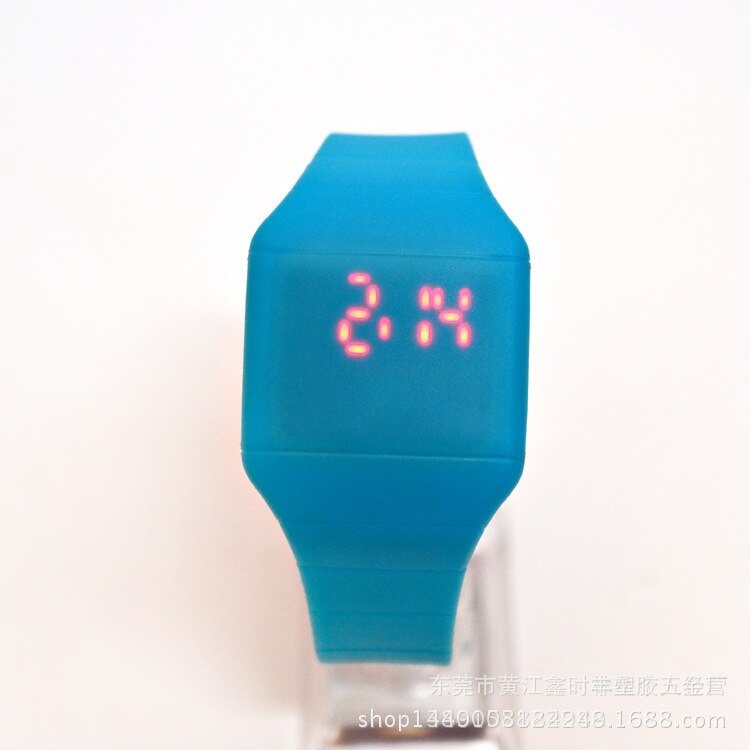Reloj electrónico con pantalla táctil para niños, reloj de pulsera deportivo resistente al agua con pantalla táctil de gatito, jalea, hello LED, digital, para niños y niñas