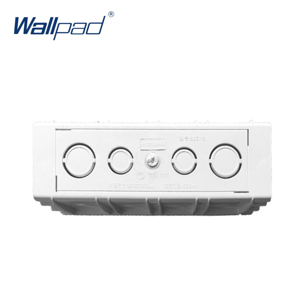 Mounting Lining Box for 197*72mm Wall Switch and Socket Wallpad Cassette Universal White Wall Back Junction Box