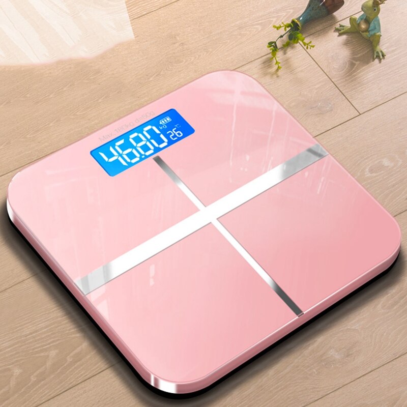 Huishoudelijke Weegschaal Digitale Precisie Weegschaal Lcd Display Glas Intelligente Elektronische Weegschaal