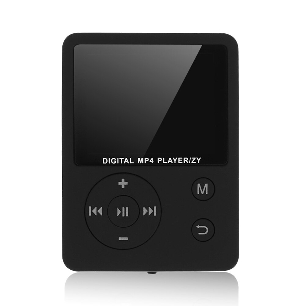 1.8 Inch Kleurenscherm Ultradunne MP4 Speler Ondersteuning 32G Tf Card Draagbare Hifi Muziekspeler: black circular butto