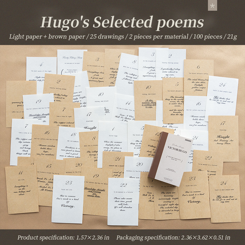Yoofun-Mini libro de poemas , 100 hojas, Vintage, bonitos blocs de notas, álbum de recortes, Collage, diario basura, papeles de Material de decoración: Morado