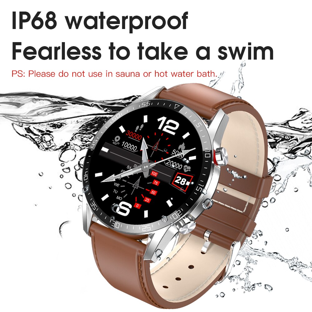 Melanda L13 Smartwatch Herren EKG+PPG Blutdruck Herzfrequenz Anruferinnerung Wasserdicht