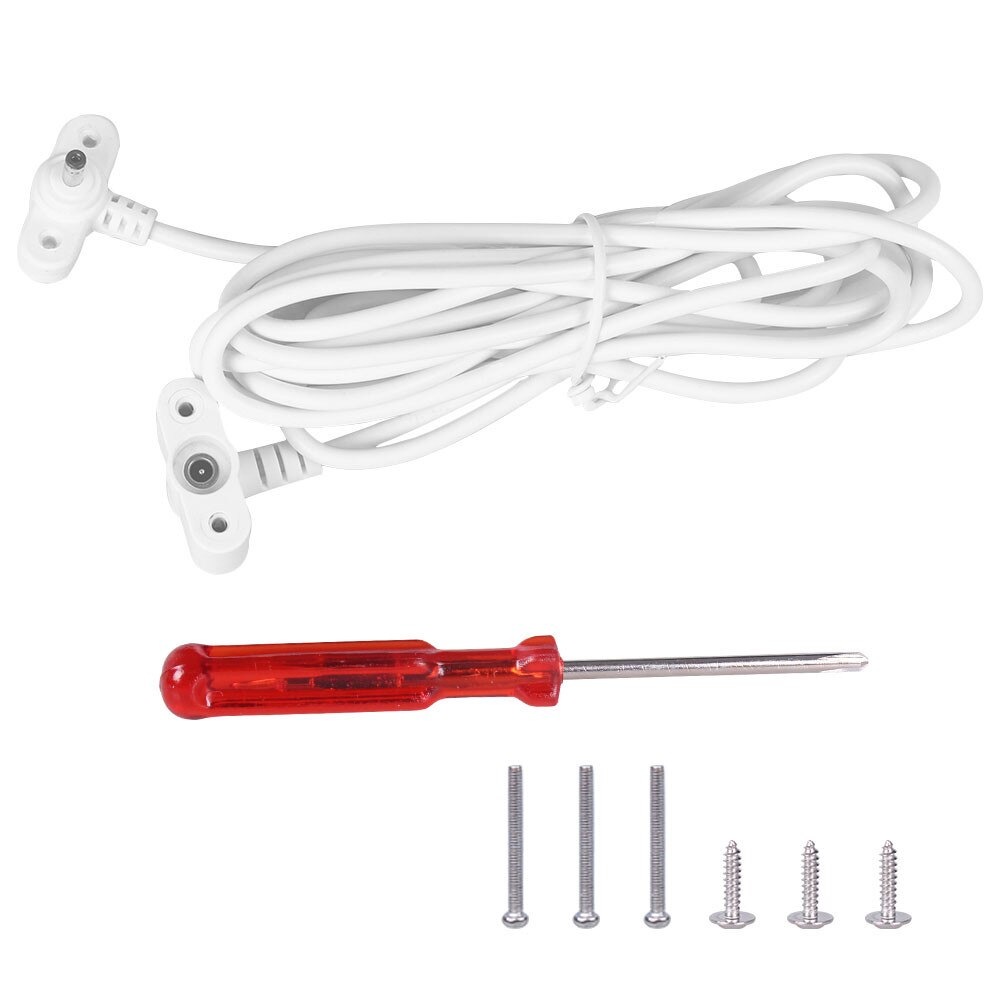 8. Cavo di prolunga cc resistente alle intemperie da 2 piedi/2.5m per pannello solare con batteria a camma con riflettore ad anello ad anello con cacciavite e viti: Default Title