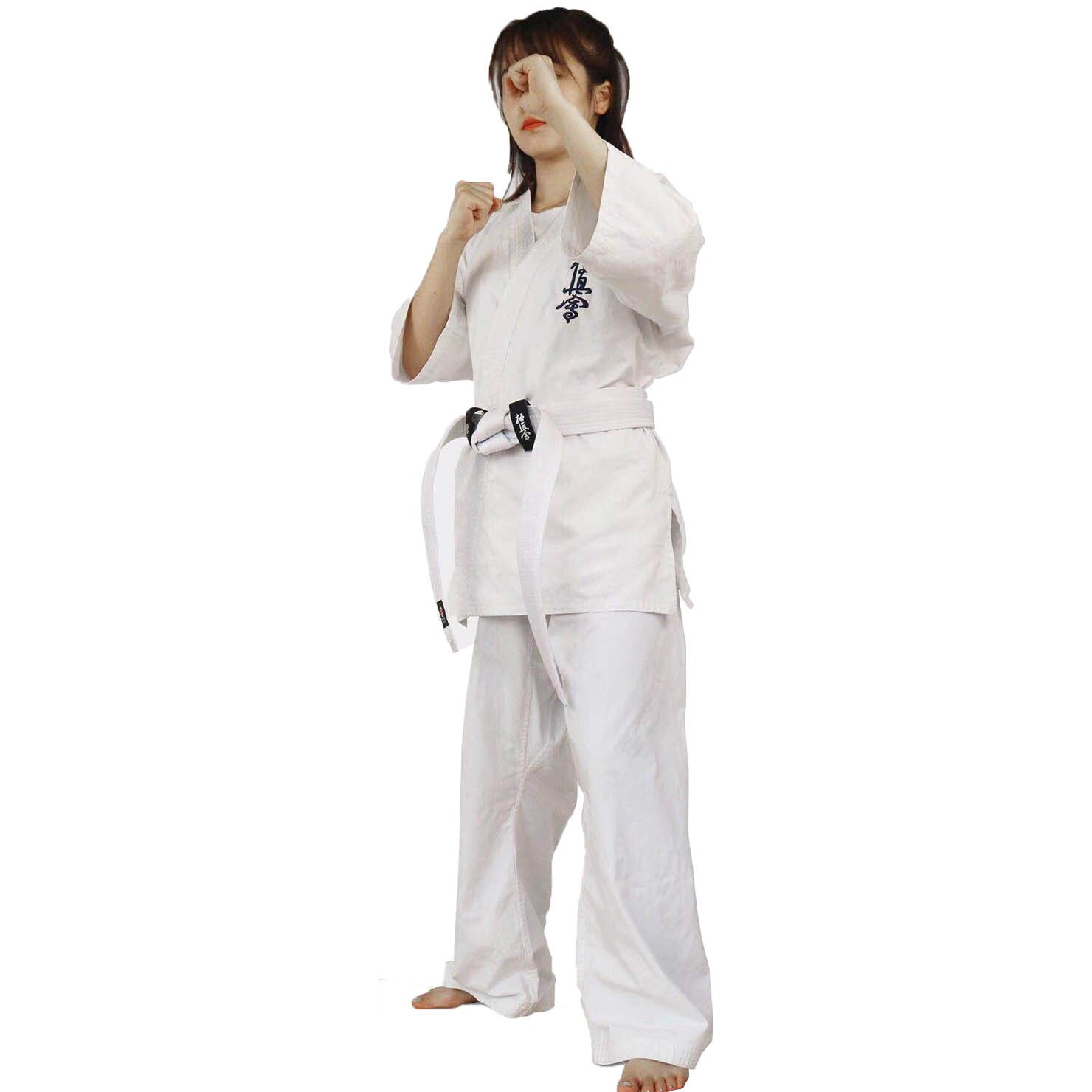 Ceinture Velcro de karaté Kyokushin Kai, retenue fixe, fixation de ceinture noire, IKO Kyokushin, karaté