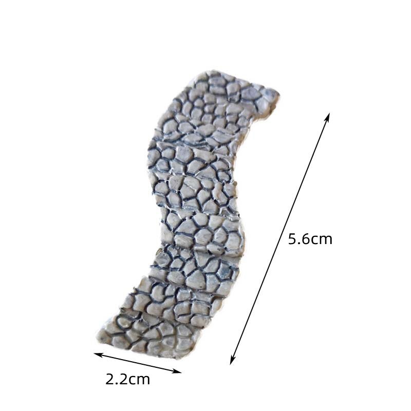 Escalera de camino de paso de piedra gris, accesorios de bricolaje para decoración de jardín, casa, Mini artesanía, micropaisajismo, 2 uds.: 11