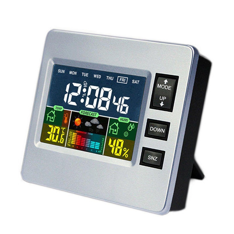 Loskii dc -07 smart home digital temperatur hygrometer alarm vejrudsigt tendenser kalender funktion smart ur