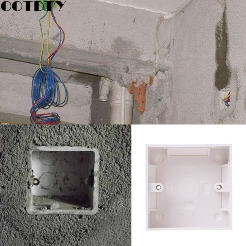 86 X 86mm Waterproof Wall Plate Junction Box Back Plate Box Outer Side Back Box