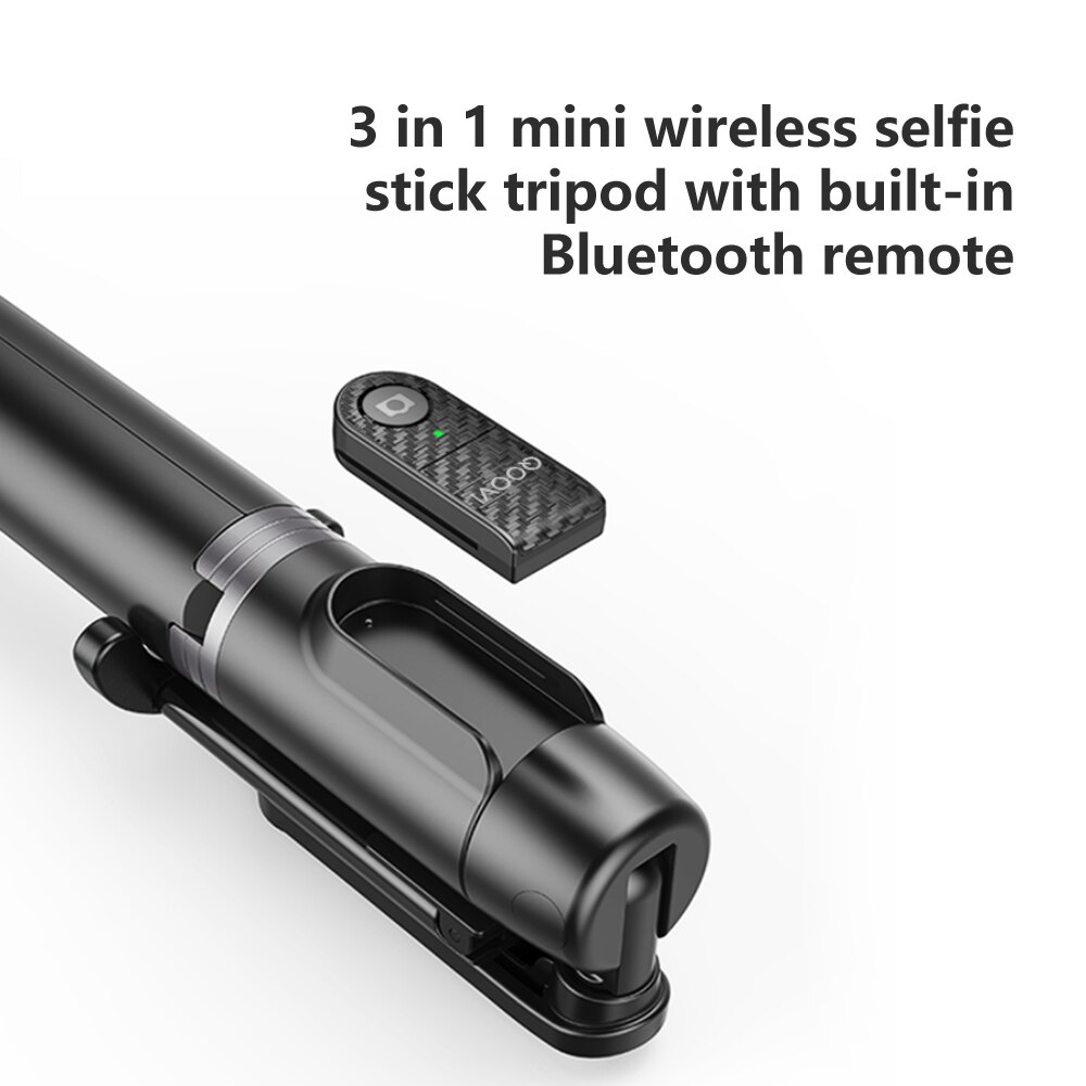Foldable Tripod Selfie Stick Bluetooth With Wireless Button Shutter