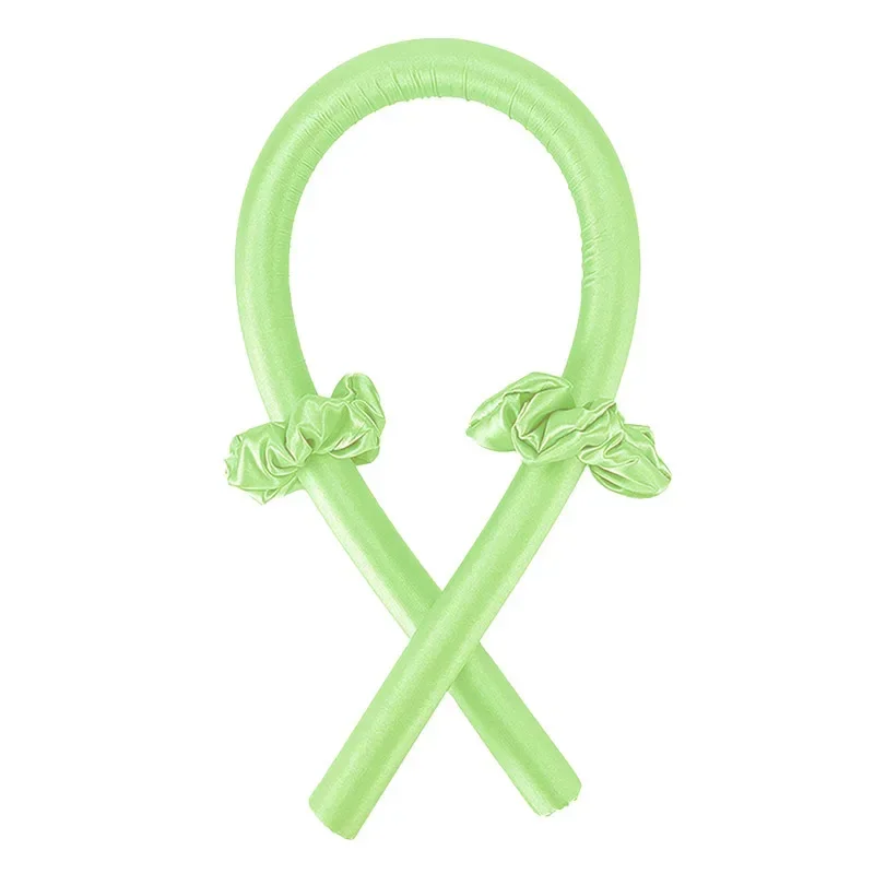 Diadema con varilla rizadora sin calor, cinta para rizos de seda sin calor, rodillos para el cabello, diadema suave para dormir, rizadores de pelo perezosos, herramientas de peinado: Rojo