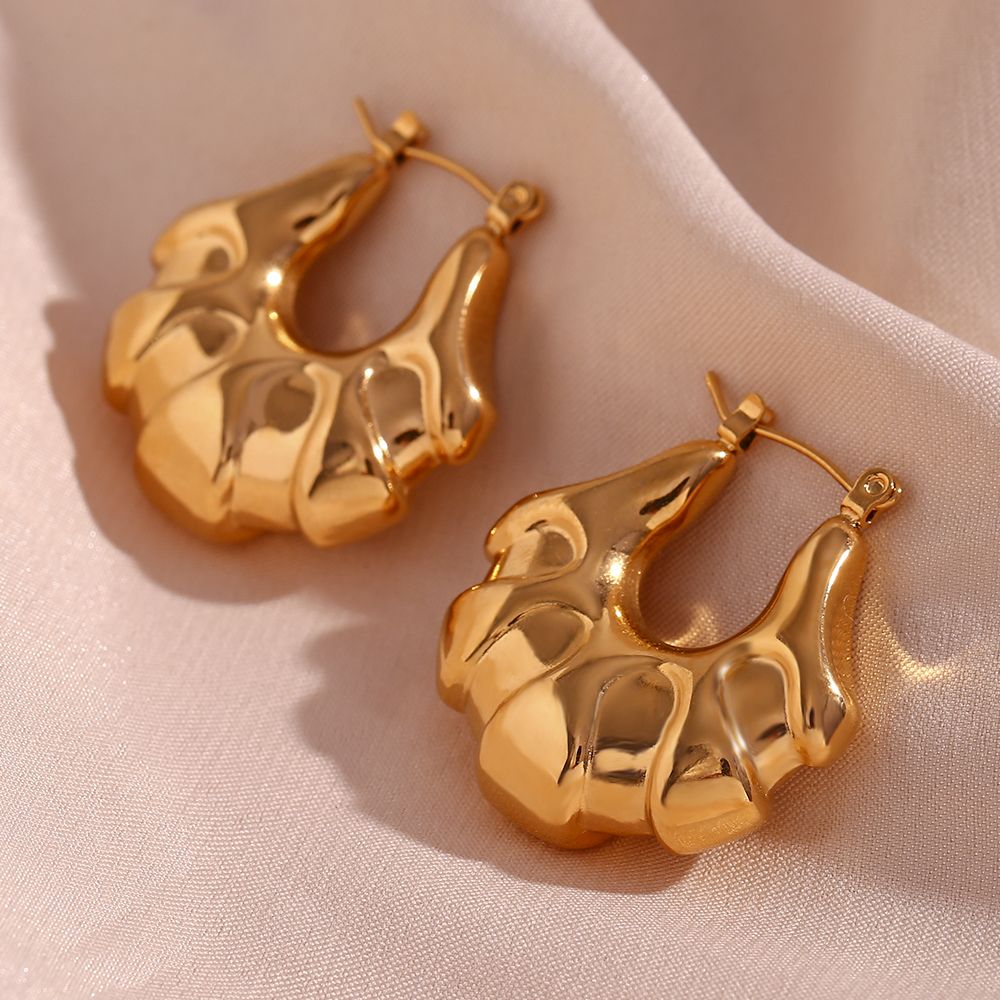 2023 Trendy Speciale Tas Tas Vorm Vergulde Licht Gewicht Oorringen Voor Vrouw Feest Rvs Oorbellen Sieraden