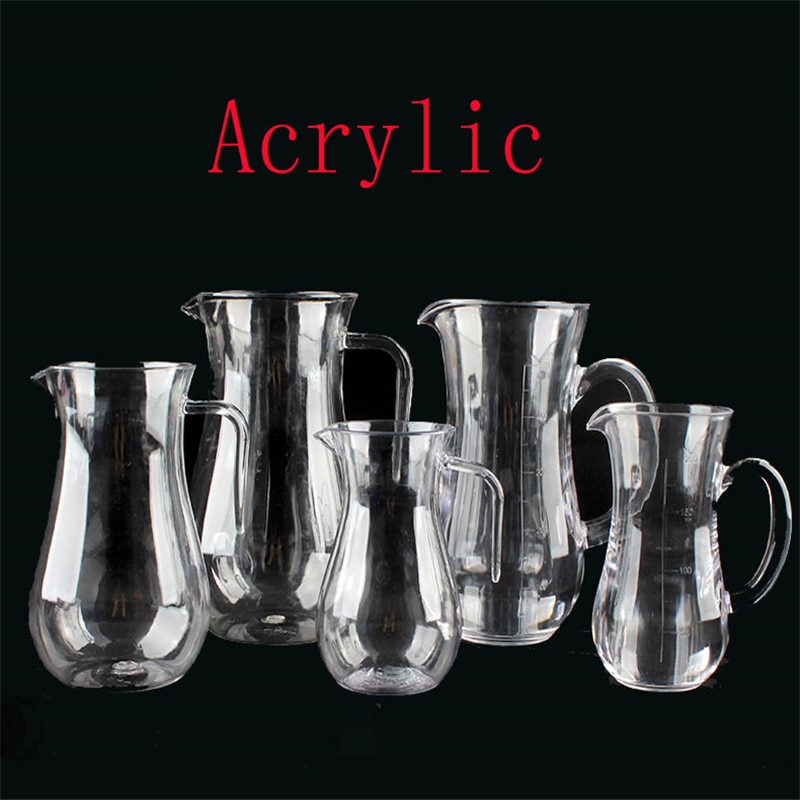 PC acrylique jus de fruits pot plastique rouge vin distributeur Transparent théière verre lait café bouilloire tasse à mesurer décanteur liqueur