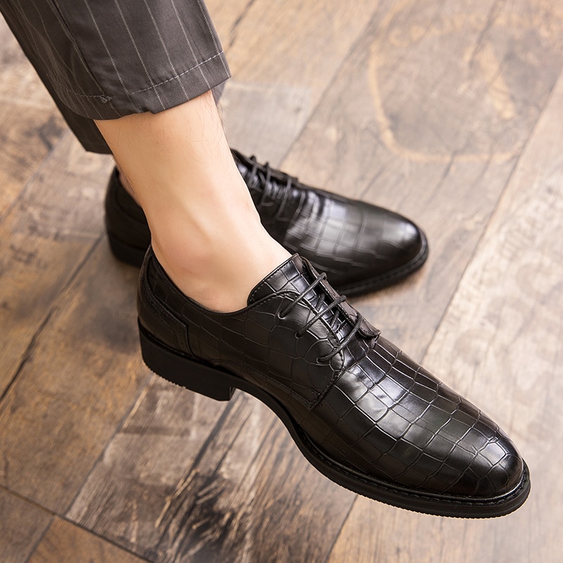 Chaussures formelles élégantes pour hommes, chaussures oxford confortables pour hommes, zapatos hombre, 47