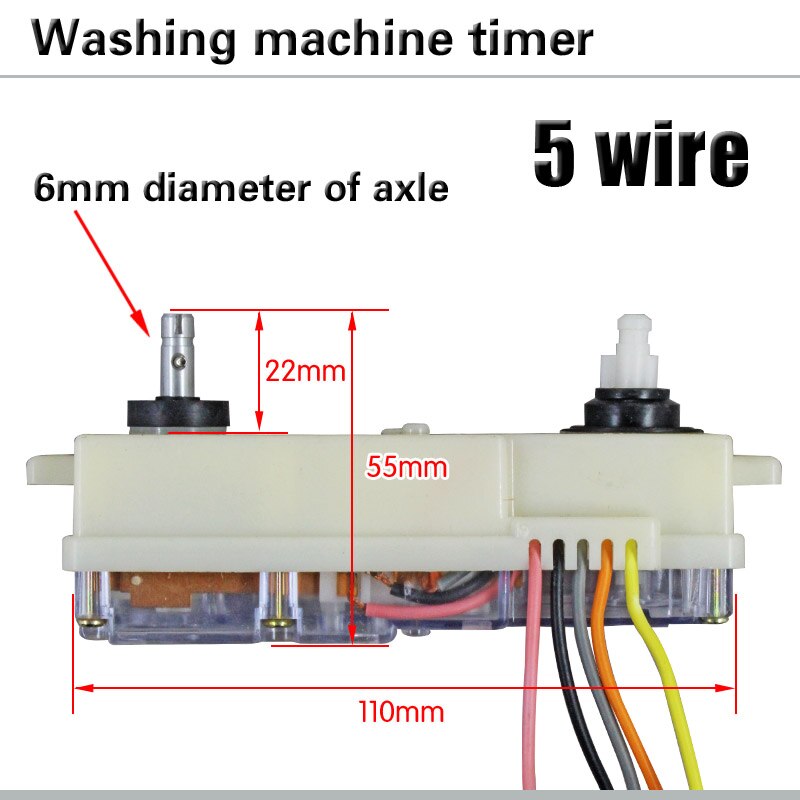 5-line strip washing machine timer Washing machine timer switch Wash timer Semi-automatic double-cylinder washing machine