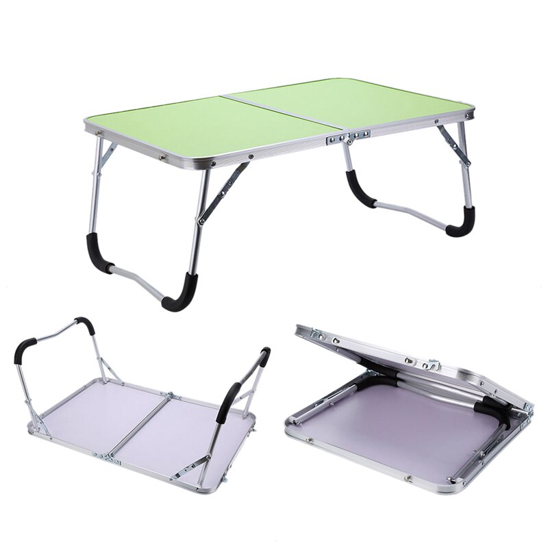 Adjustable Portable Laptop Table Stand Folding Computer Reading Desk Bed Tray, Green