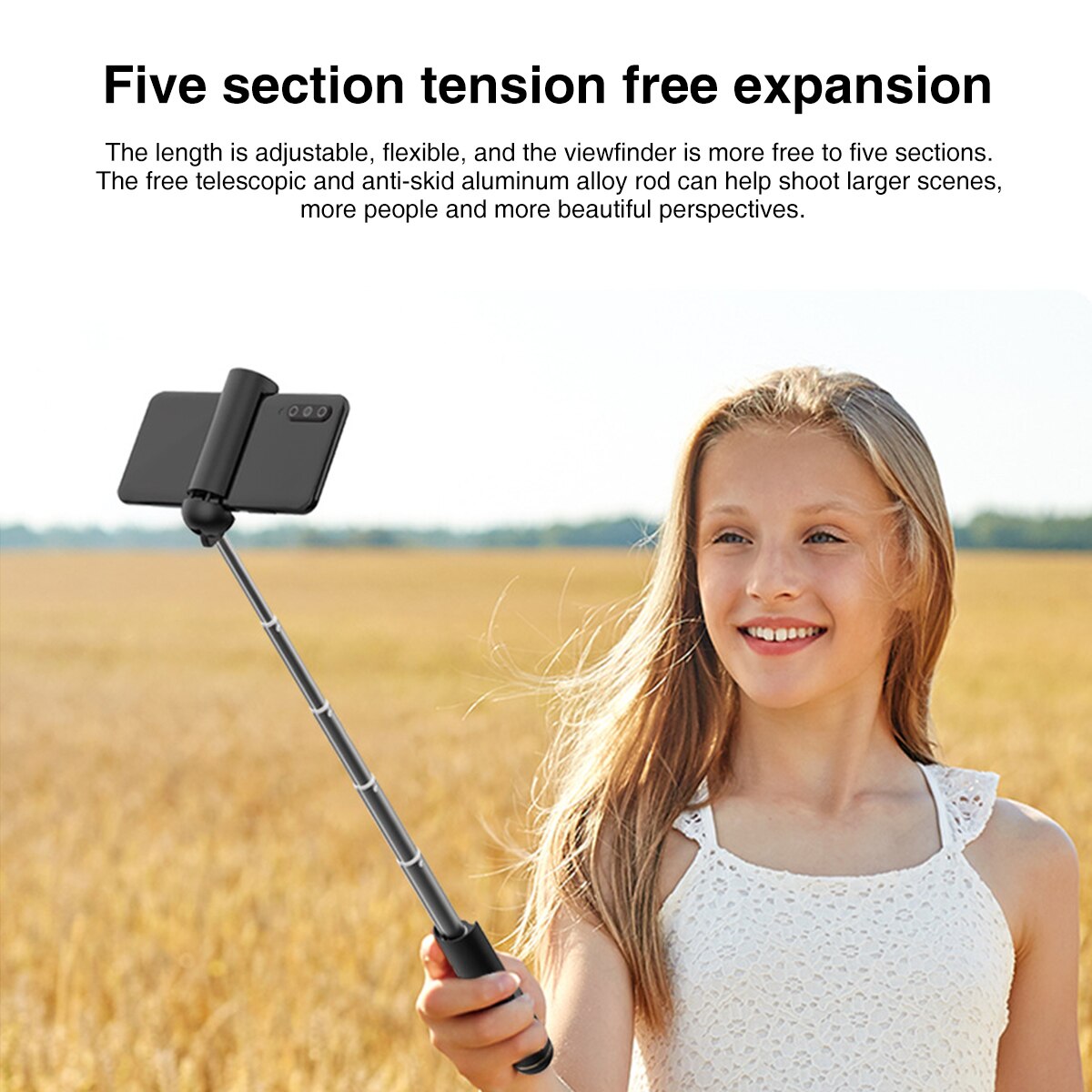 Xiaomi Trípode Palo Selfie Stick Inalámbrico Negro – Grandado