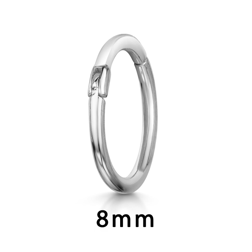 Daith-pendientes de aro para Piercing en la oreja para mujer, aretes minimalistas con hélice perforada de circonita, Color dorado, cartílago, anillo Simple para la nariz, joyería para el cuerpo: Oro champán