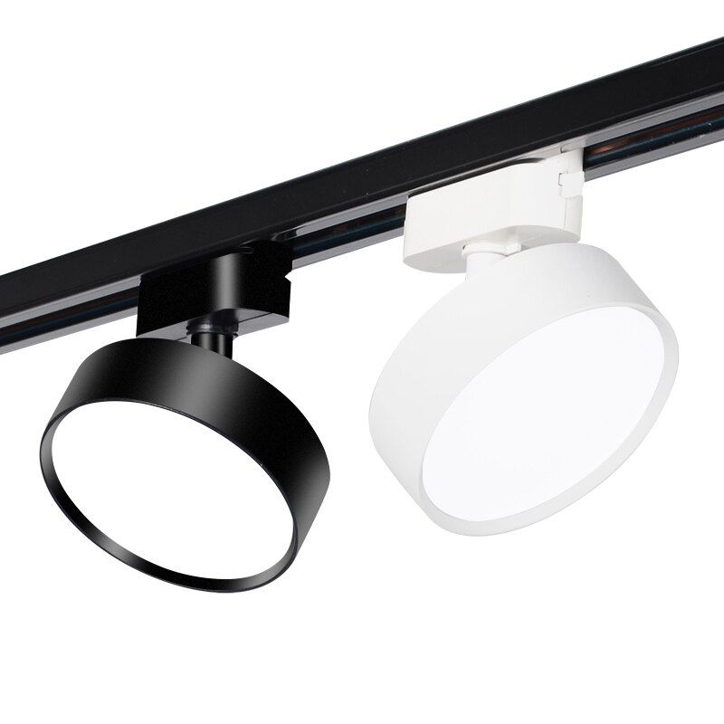 doprowadziło lampka na szynie aluminium 9w 12W 18W szyna sufitowa oświetlenie drogi miejsce na szynie reflektory wymienić lampy halogenowe AC220V