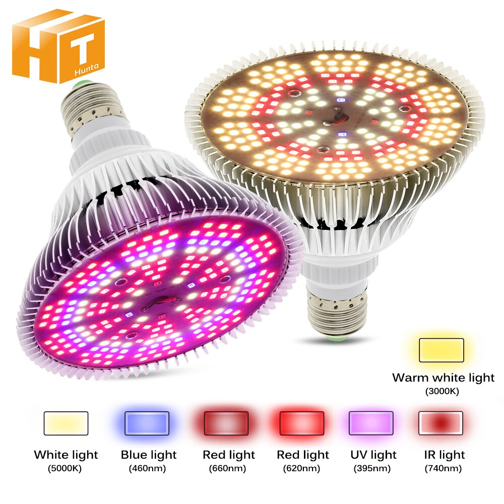 Phyto-lampe LED pour culture hydroponique de légumes, E27, 250W, éclairage à spectre complet pour plantes à floraison, SMD2835