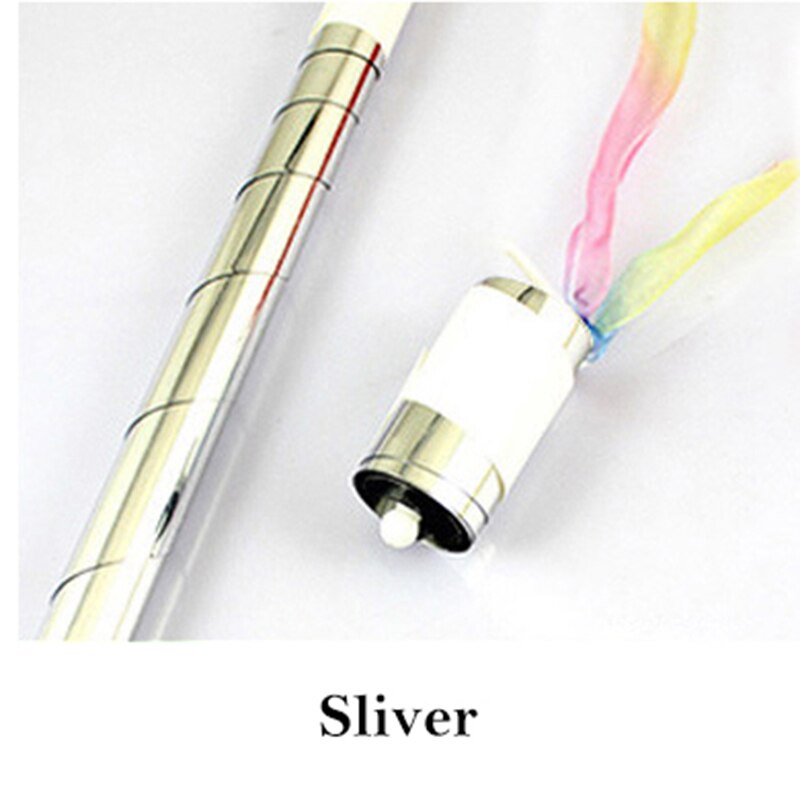 10 PCS 90CM Magic Wand Appearing Cane Available Magic Tricks Stage performance Magic Props Children&#39;s Classic Toys: 10 PCS Silver