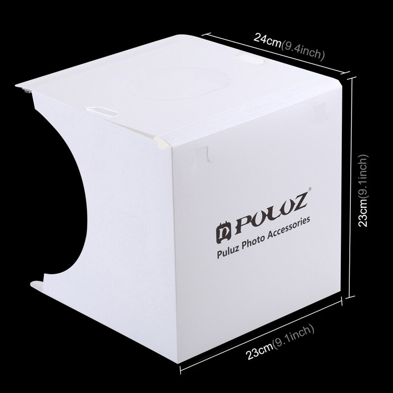 Draagbare opvouwbare fotostudio softbox lichtbak softbox achtergrondset fotostudio lichtbak 2 led-panelen voor dslr-camera