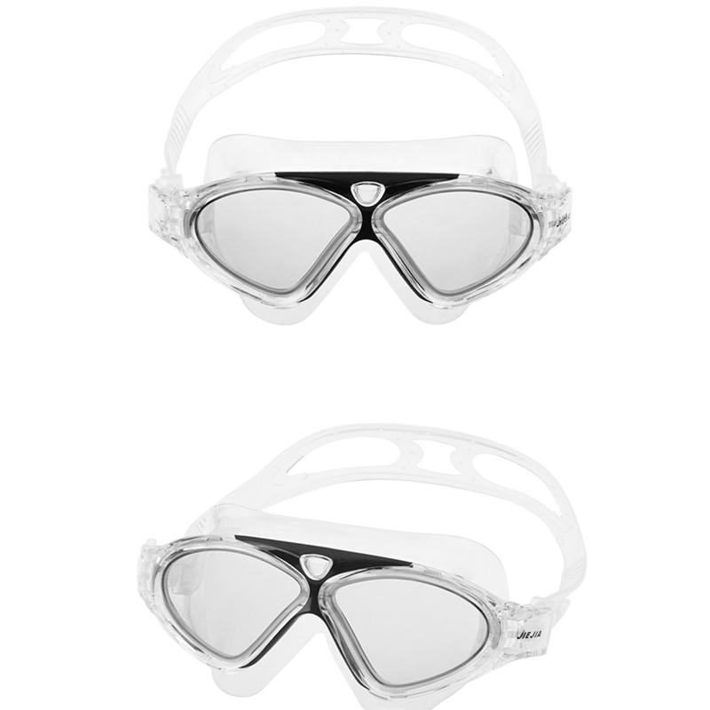 Big frame Adult Swimming goggles for Men Women Anti-Fog Uv Pool Glasses Waterproof Adjustable Swim Eyewear
